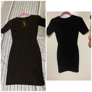 Black mini dress